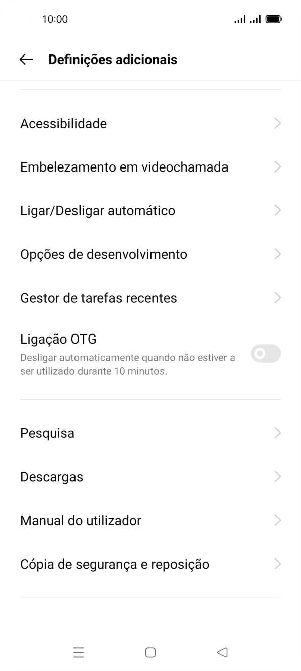 Prima Cópia de segurança e reposição.