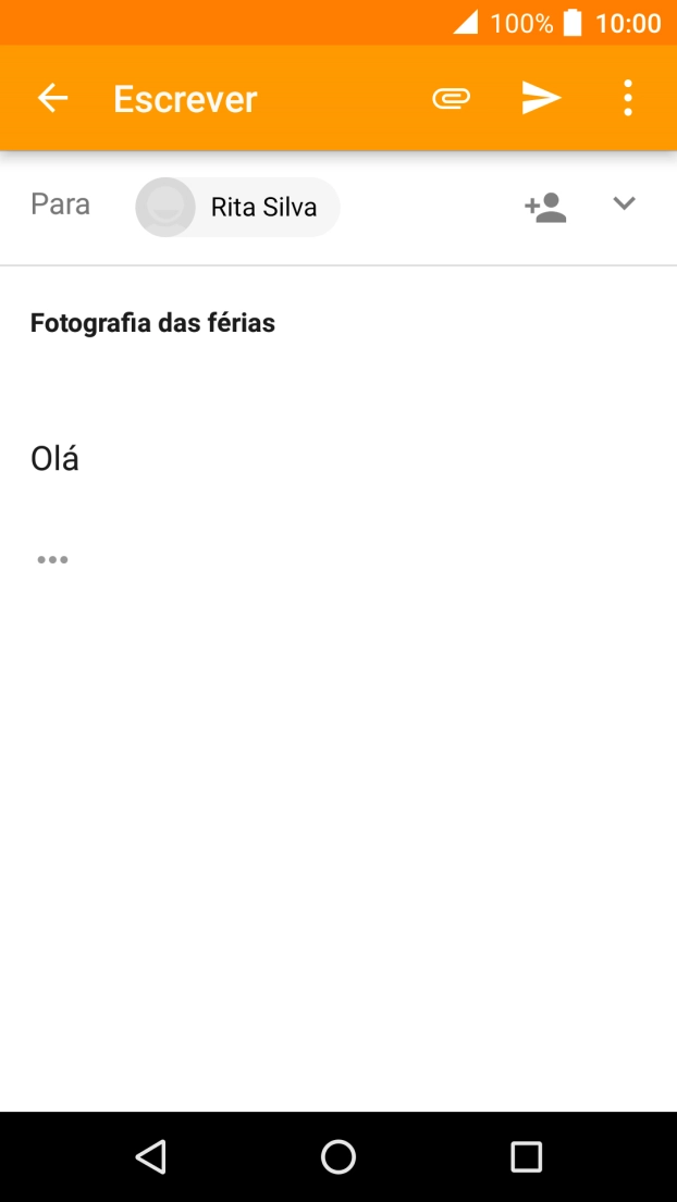 Prima o ícone de anexo.