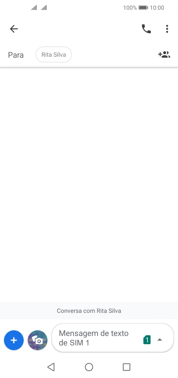 Prima o ícone de cartão SIM.