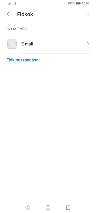 Válaszd az E-mail lehetőséget.