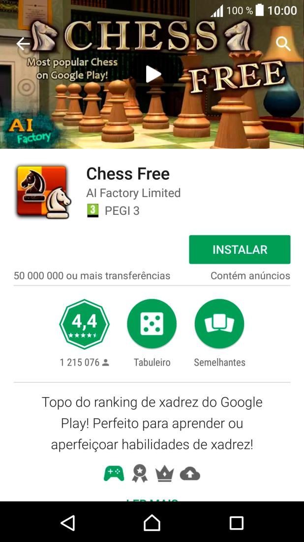 Prima INSTALAR e siga as instruções no ecrã para instalar a app.