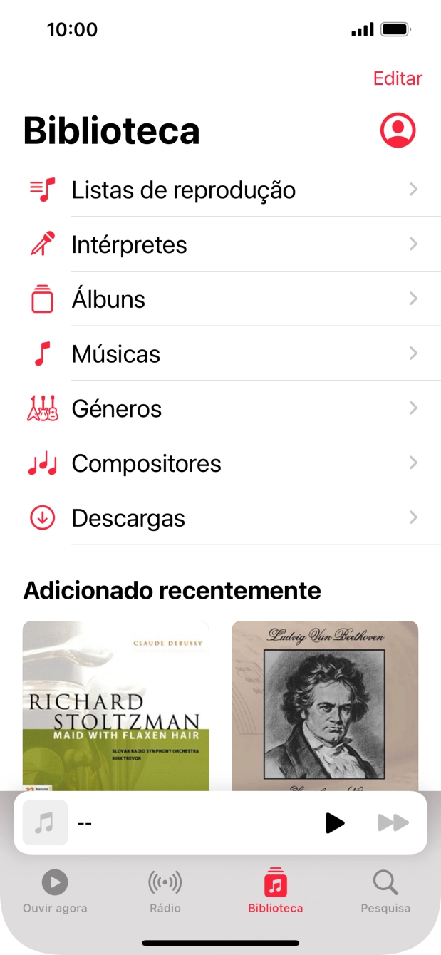 Prima Listas de reprodução.