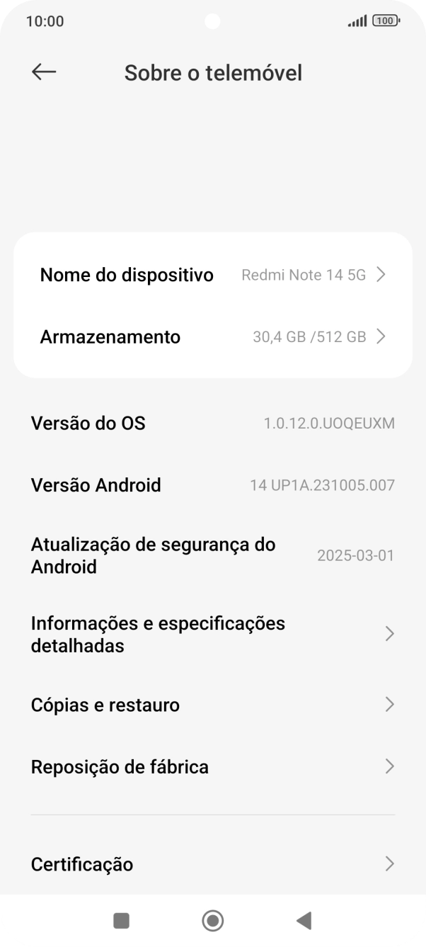 Prima Reposição de fábrica.