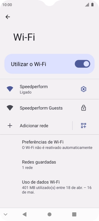 Prima a tecla de início para terminar e voltar ao ecrã inicial.