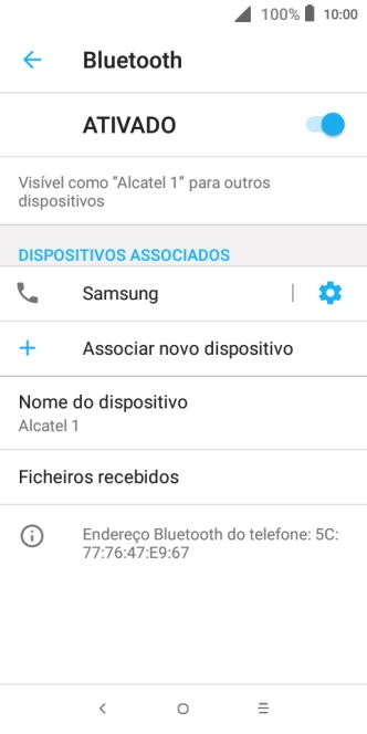 Prima a tecla de início para terminar e voltar ao ecrã inicial.