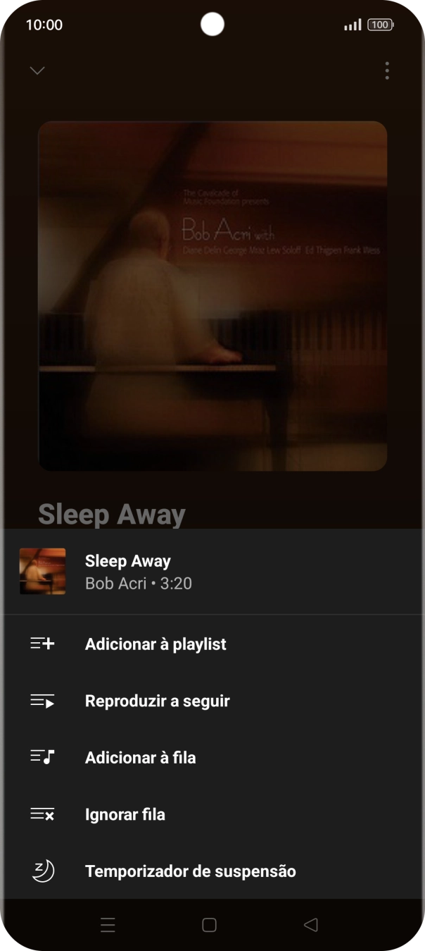 Prima o ícone para adicionar.