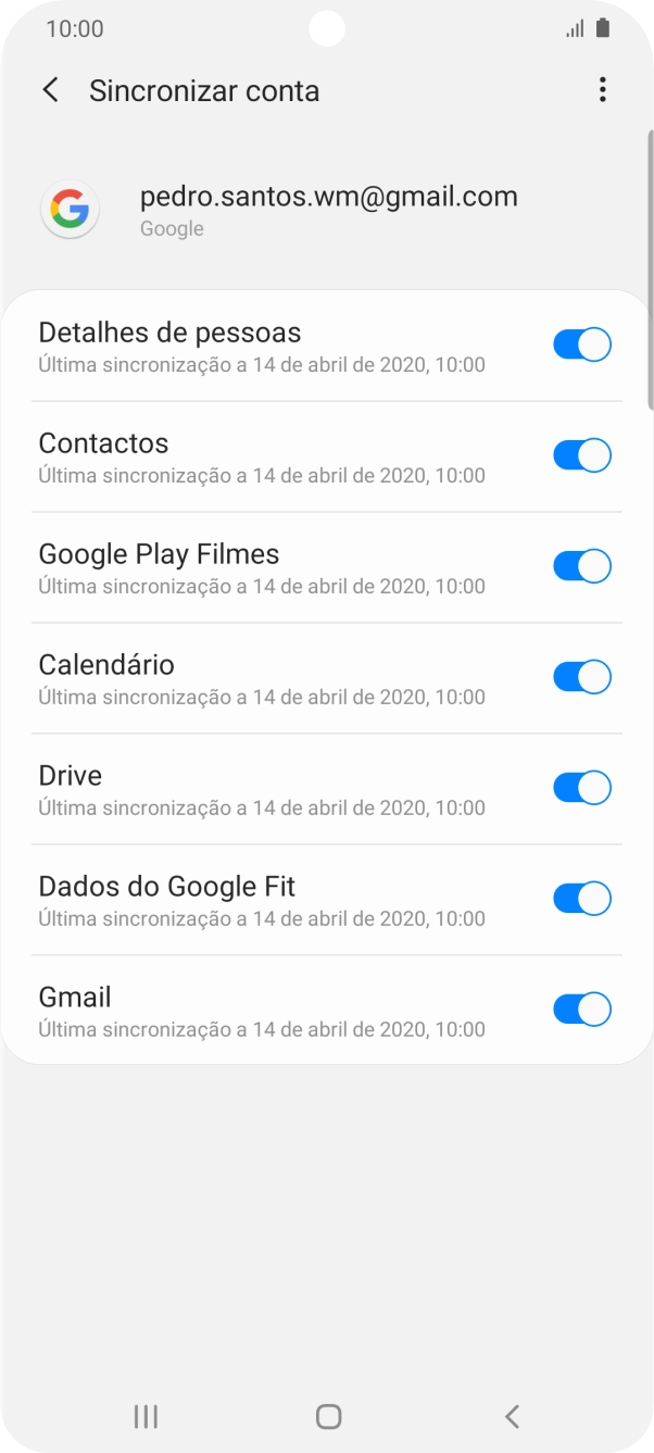 Prima a tecla de início para terminar e voltar ao ecrã inicial.