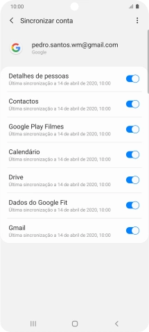 Prima a tecla de início para terminar e voltar ao ecrã inicial.