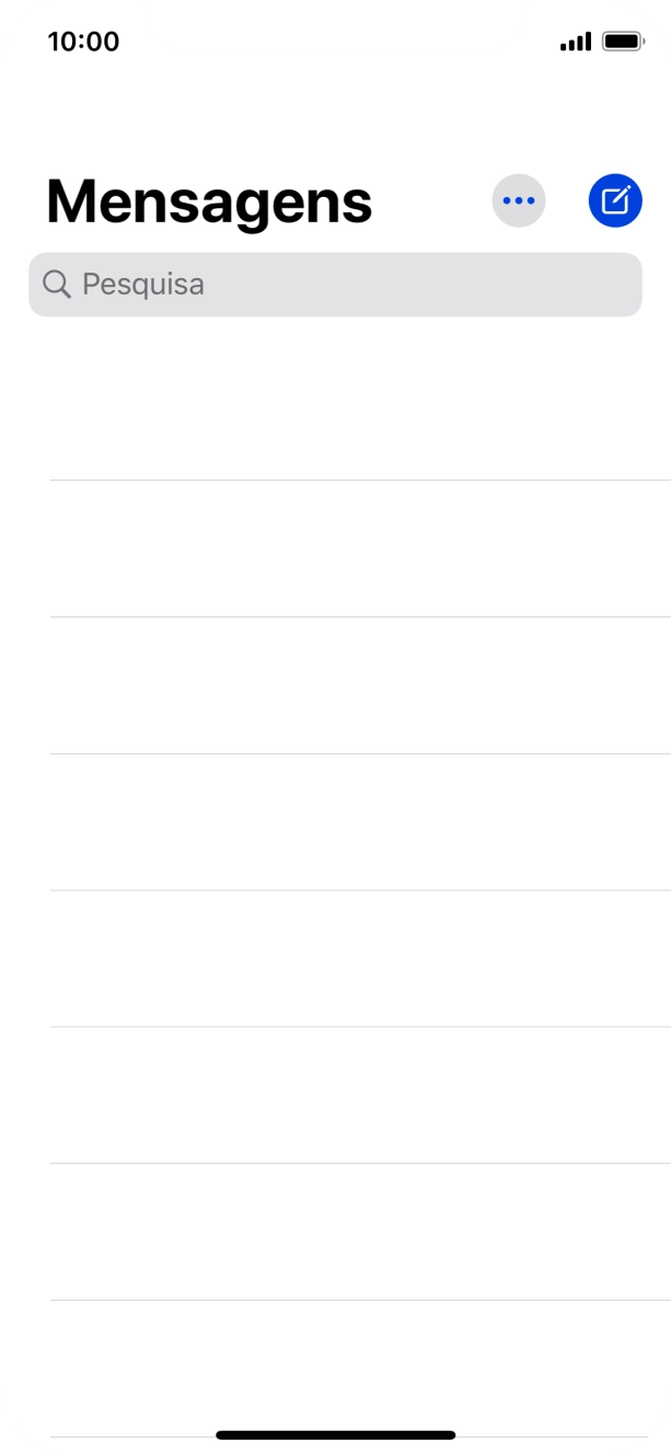 Prima o ícone de nova mensagem.