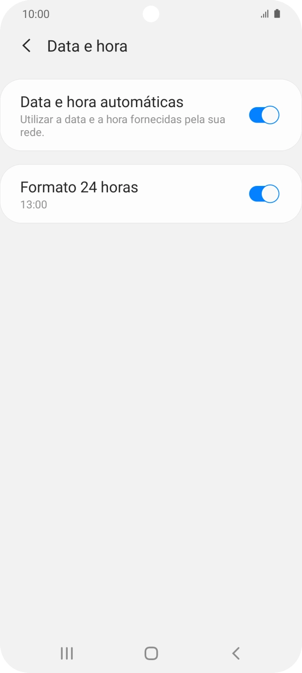 Prima a tecla de início para terminar e voltar ao ecrã inicial.