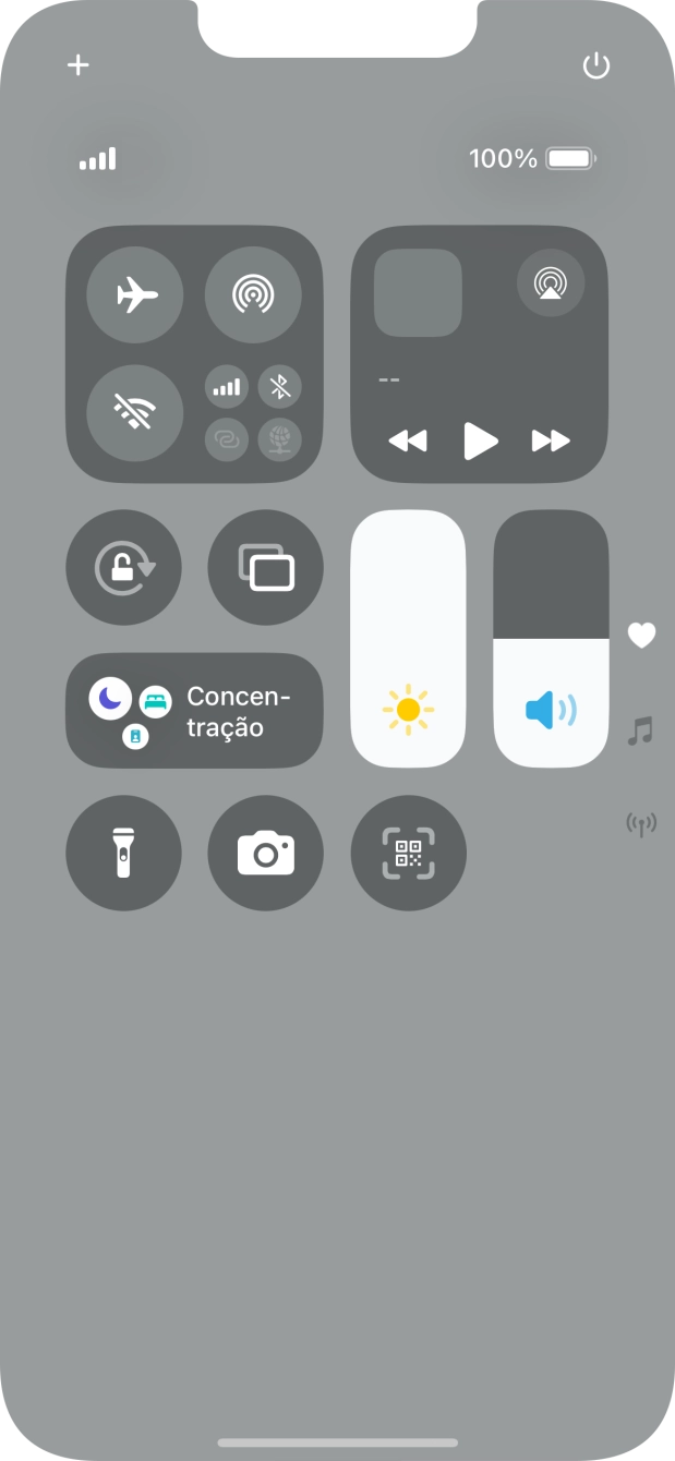 Prima o ícone de modo de voo para ativar ou desativar a função.