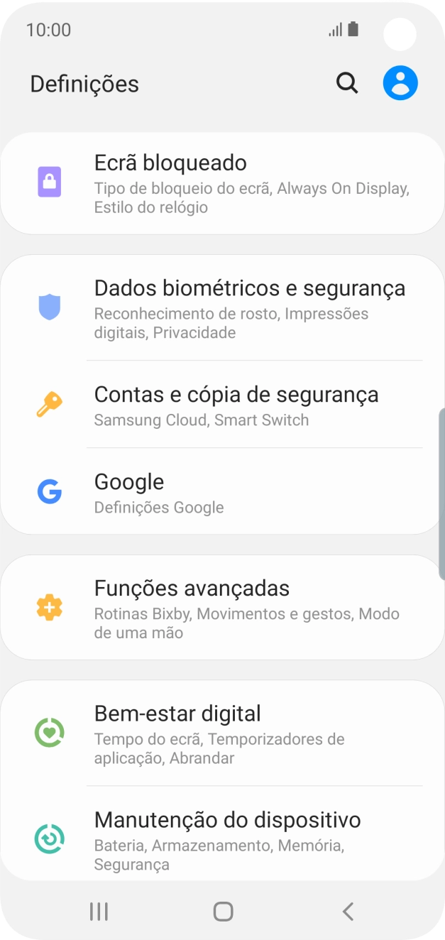 Prima Contas e cópia de segurança.