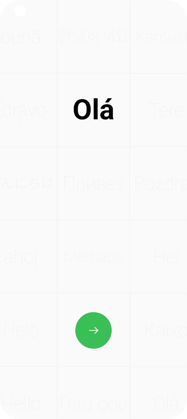 Prima a seta para a direita.