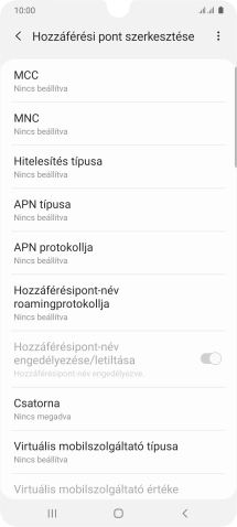 Válaszd az MCC lehetőséget.