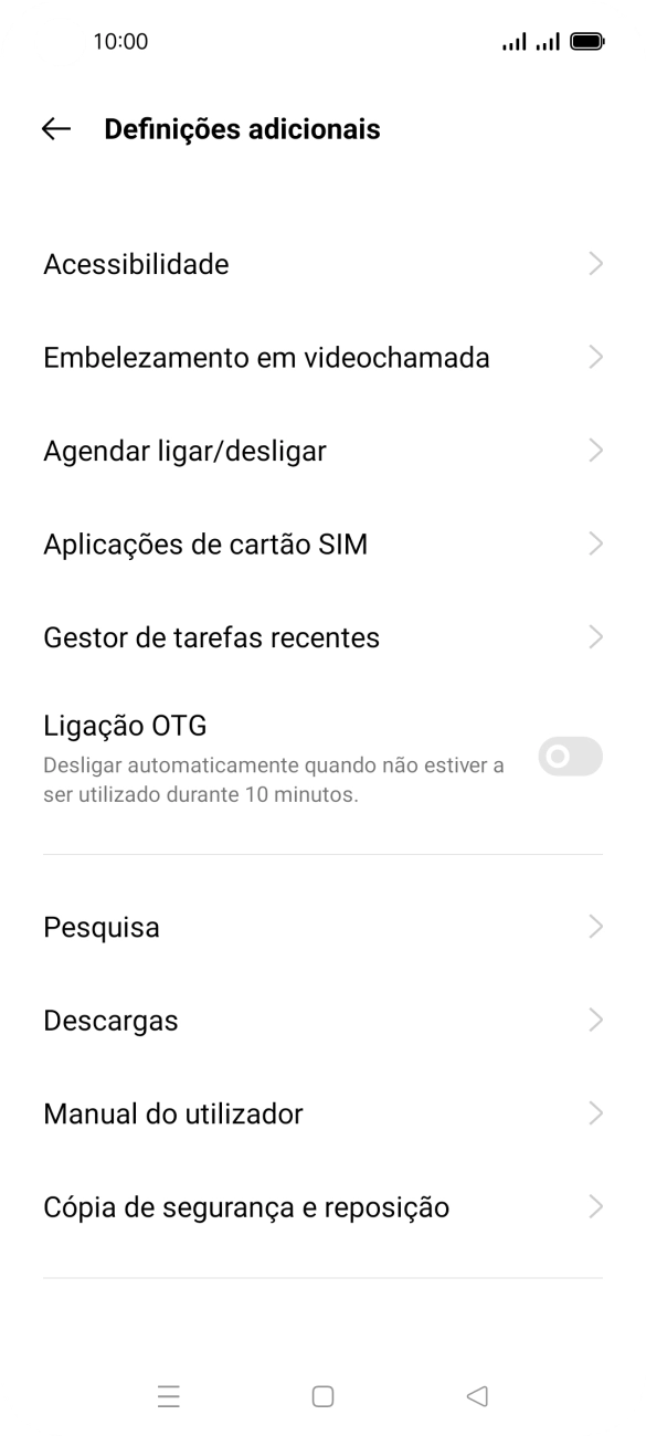 Prima Cópia de segurança e reposição.