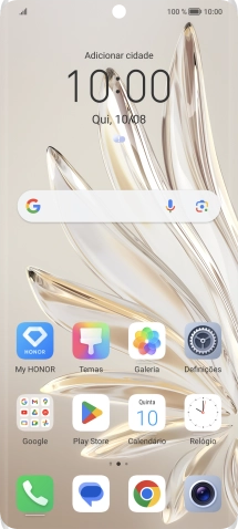 Prima o ícone de telefone.