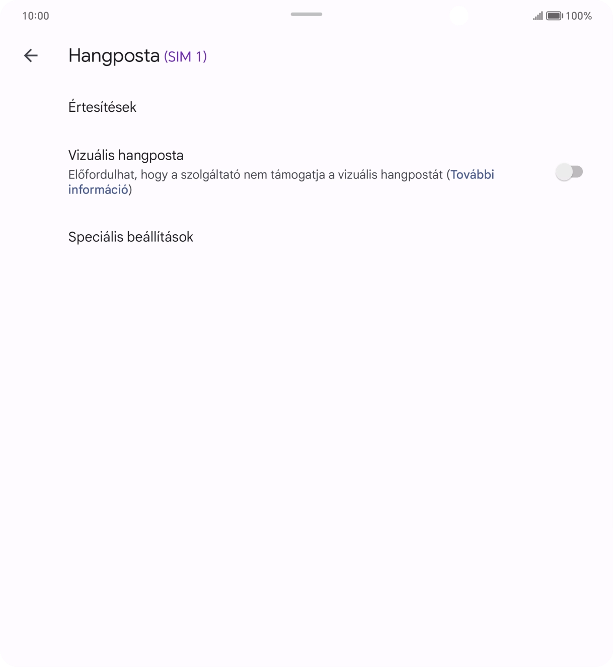 Válaszd a Speciális beállítások lehetőséget.