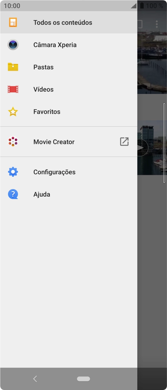 Prima Pastas e vá até à pasta pretendida.