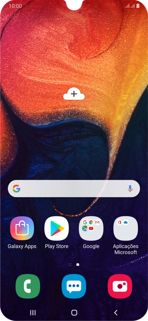 Prima o ícone de telefone.
