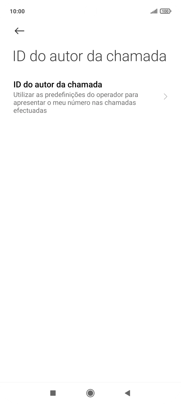 Prima ID do autor da chamada.