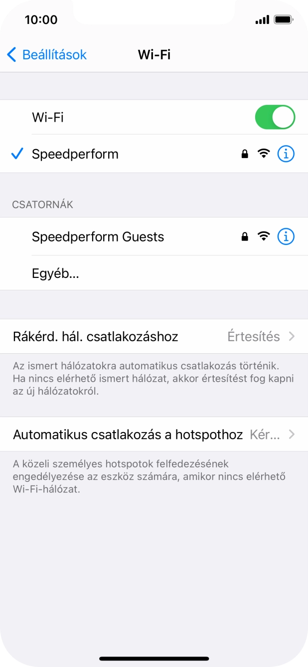 Húzd az ujjad felfelé a kijelző aljáról, hogy visszatérj a kezdőképernyőhöz.