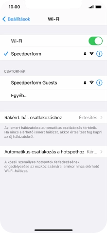 Húzd az ujjad felfelé a kijelző aljáról, hogy visszatérj a kezdőképernyőhöz.