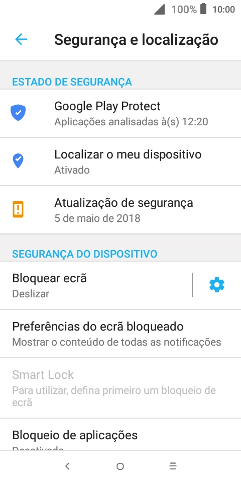 Prima Bloquear ecrã.