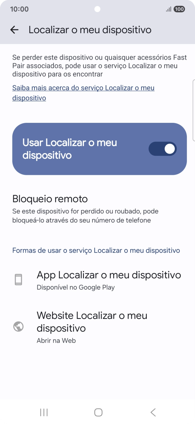 Prima a tecla de início para terminar e voltar ao ecrã inicial.