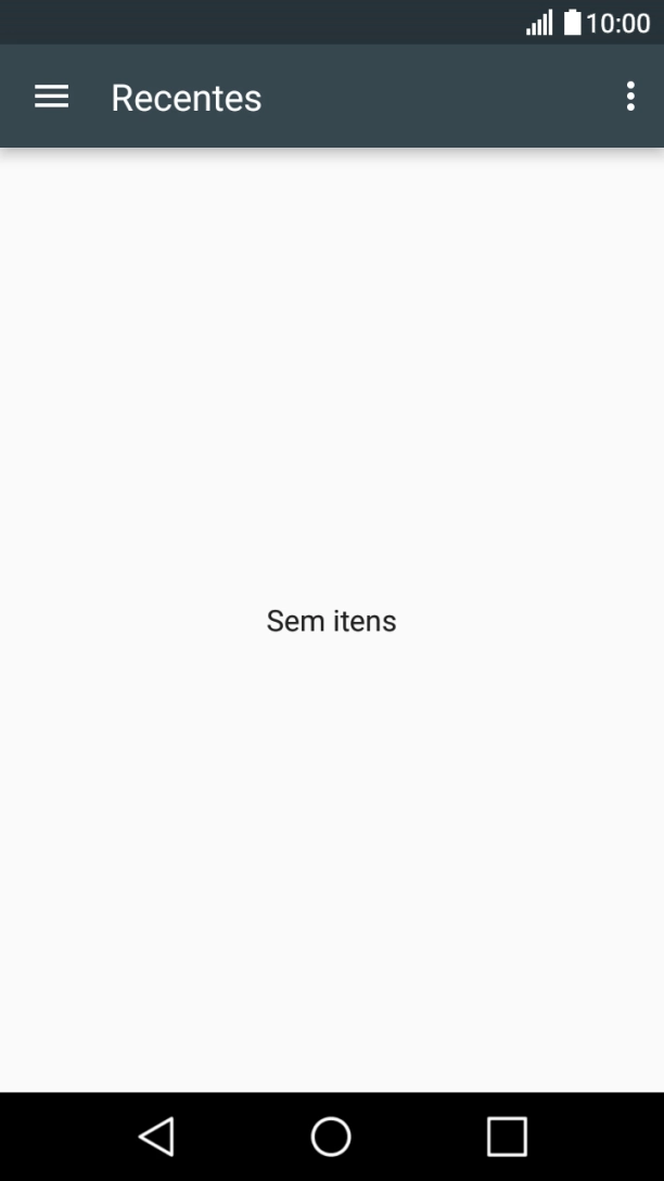 Deslize o dedo sobre o ecrã da esquerda para a direita.