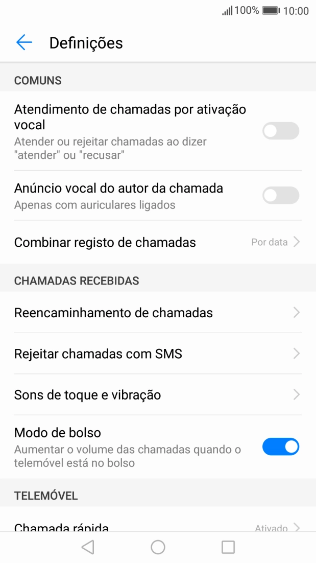 Prima Reencaminhamento de chamadas.