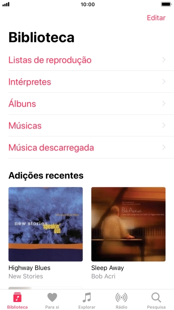 Prima Listas de reprodução.
