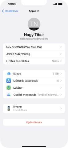 Húzd az ujjad felfelé a kijelző aljáról, hogy visszatérj a kezdőképernyőhöz.