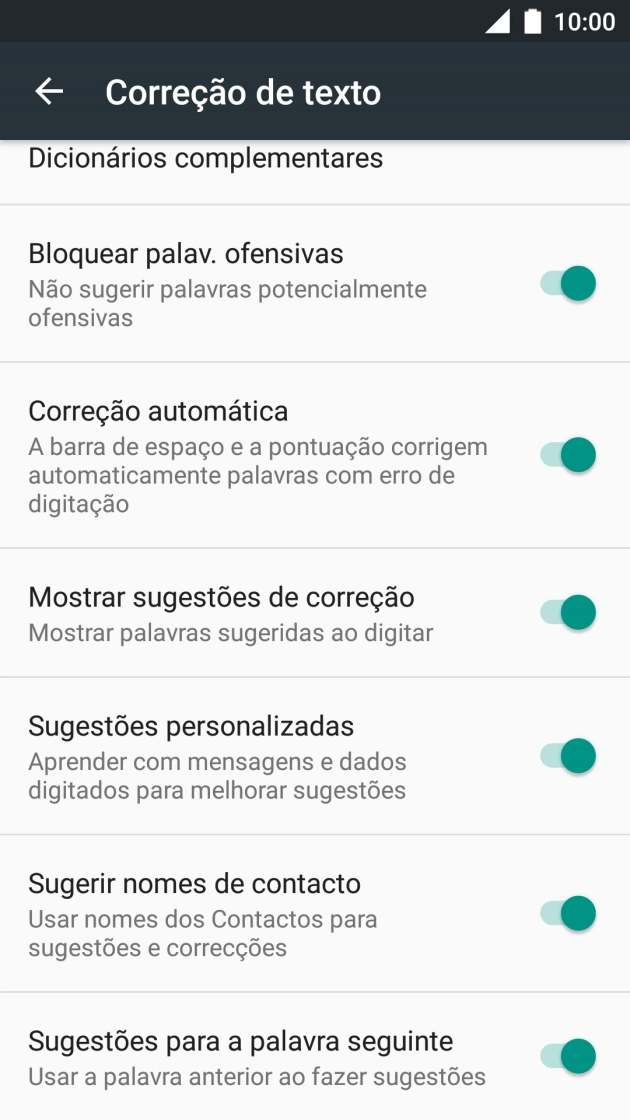 Prima a tecla de início para voltar ao ecrã inicial.