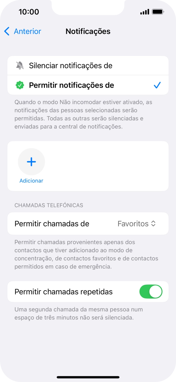 Prima a seta para a esquerda.