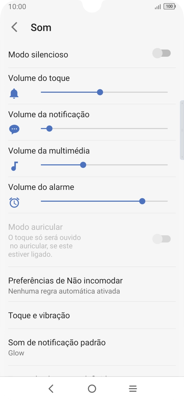 Prima Toque e vibração.
