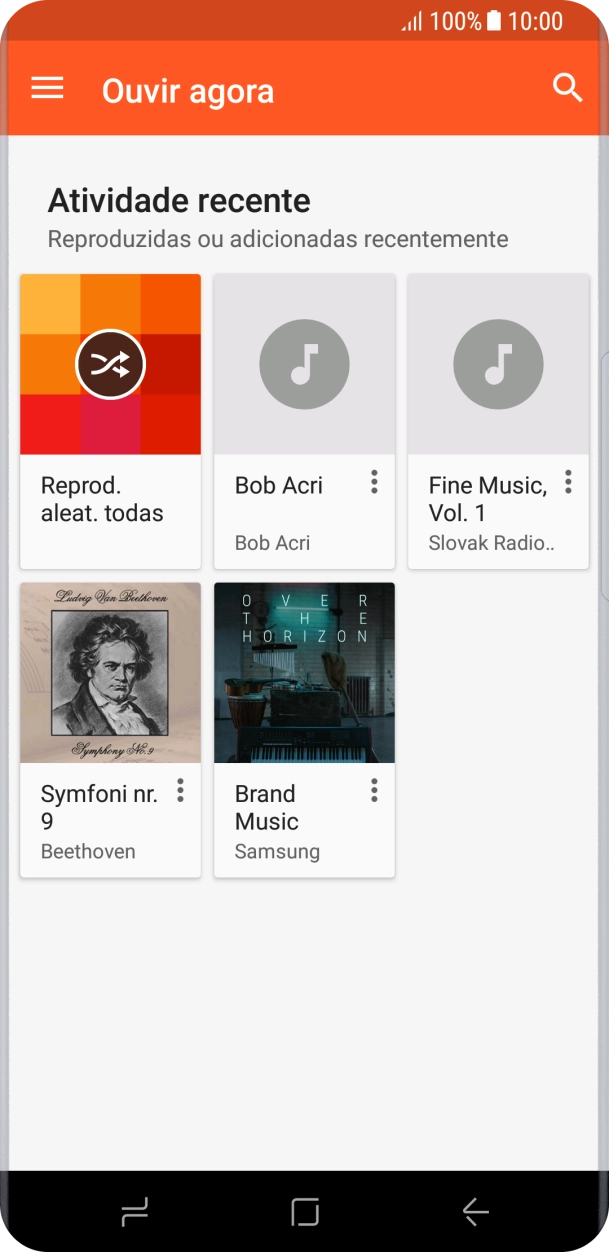 Deslize o dedo sobre o ecrã da esquerda para a direita.