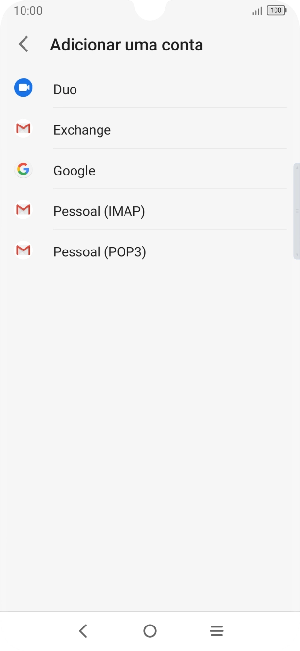 Prima Pessoal (IMAP).