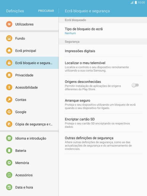 Prima a tecla de início para terminar e voltar ao ecrã inicial.