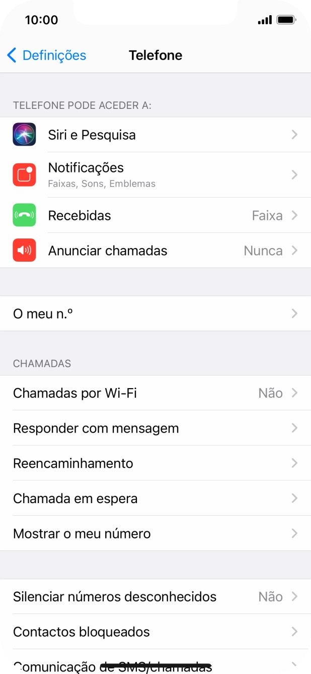 Prima Silenciar números desconhecidos.