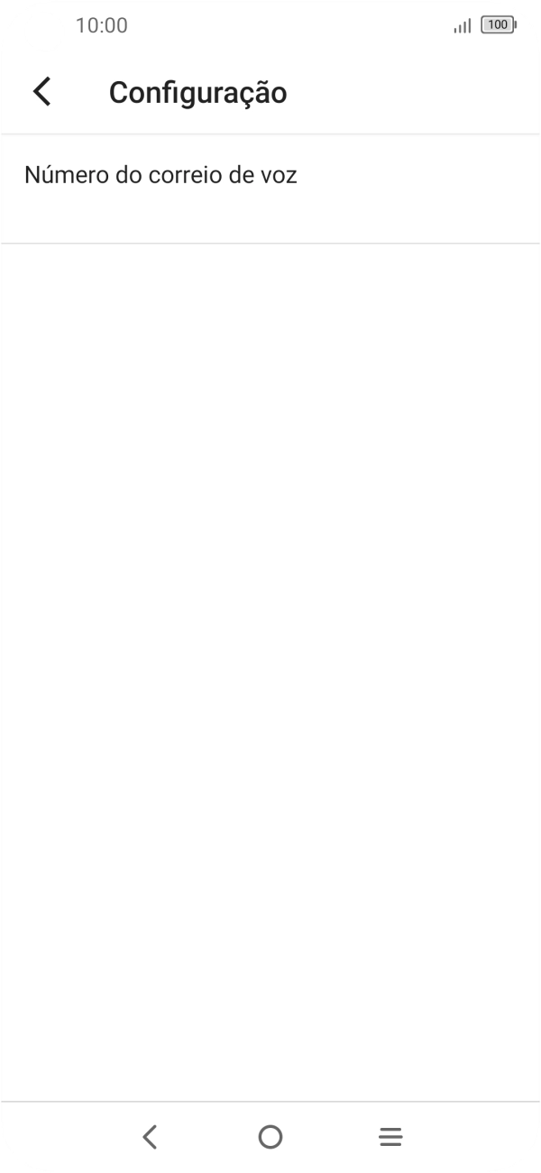 Prima Número do correio de voz.