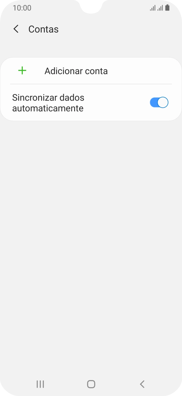 Prima Adicionar conta.