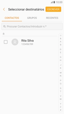 Prima ESCREVER.