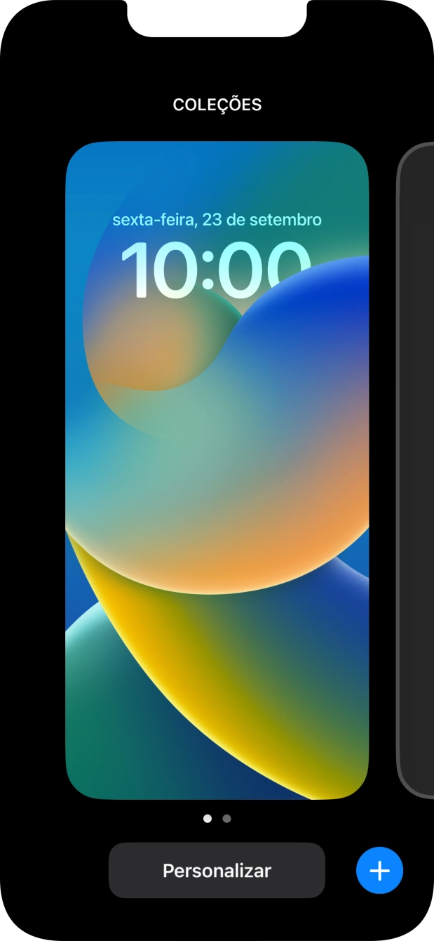 Prima o ícone para adicionar.