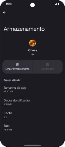 Para voltar ao ecrã inicial, deslize o dedo de baixo para cima a partir da base do ecrã.