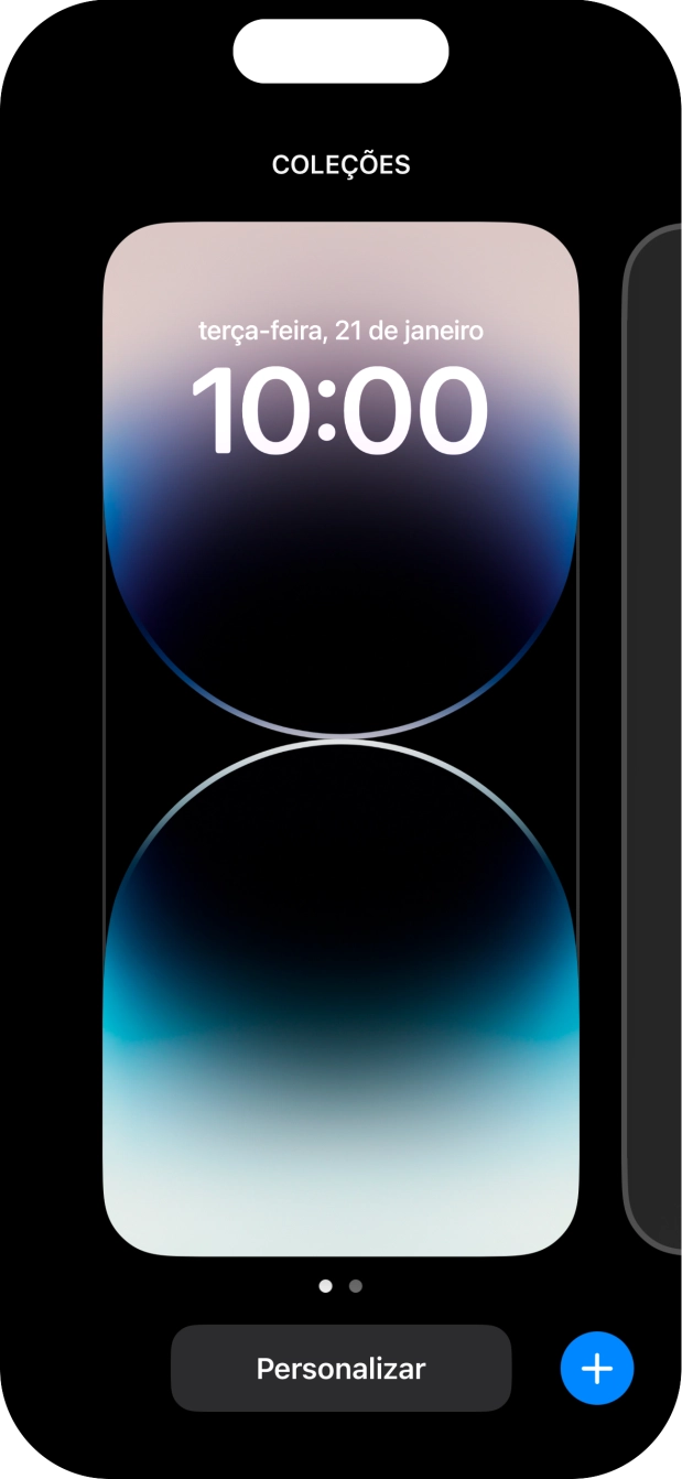 Prima o ícone para adicionar.