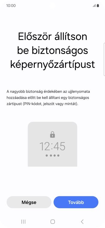 Válaszd a Tovább lehetőséget.