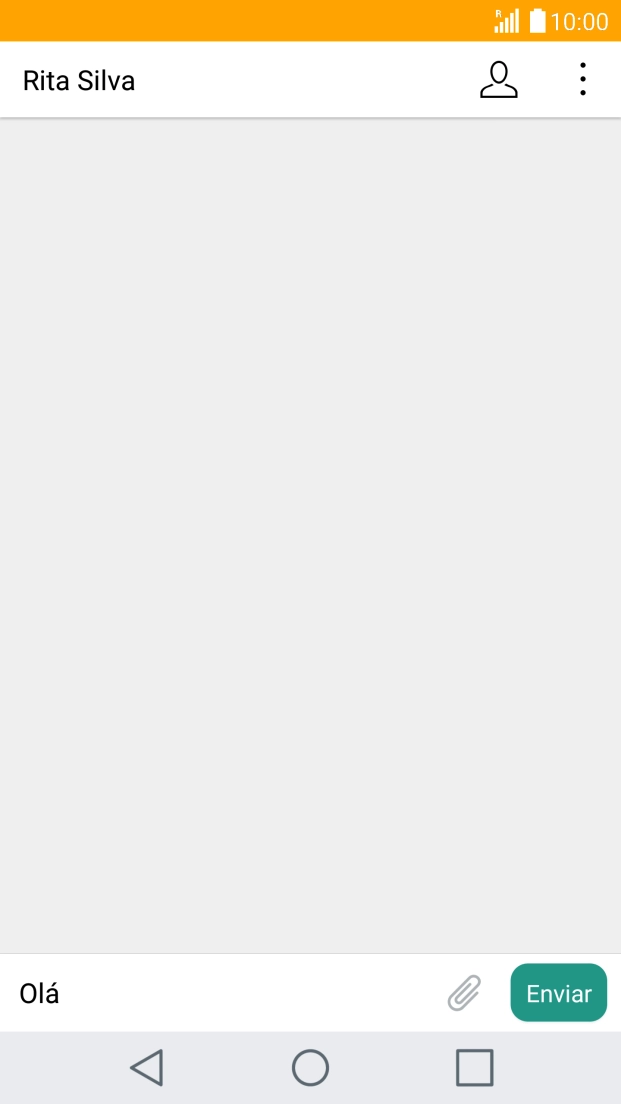 Prima Enviar quando terminar de escrever a sua mensagem curta.