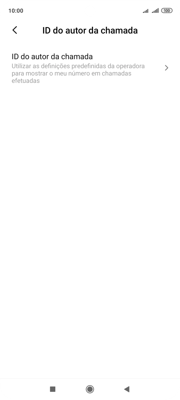 Prima ID do autor da chamada.