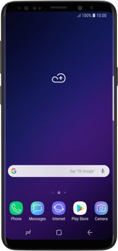 Imagen 1: Vista frontal del Samsung Galaxy S9 - Black