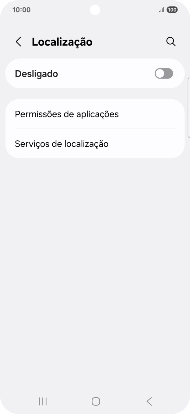 Prima o indicador para ativar ou desativar a função.